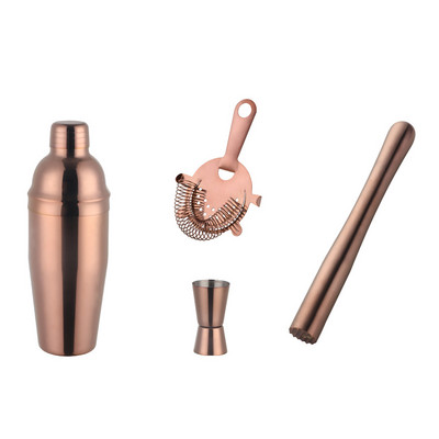 750 ml nerūsējošā tērauda kokteiļu kratītāju komplekts ledus smalcināšanas ledus filtra mērtrauks Martini Boston kratītājs bārmeņa komplekti bāra instrumentu komplekts