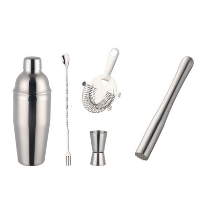 750 ml nerūsējošā tērauda kokteiļu kratītāju komplekts ledus smalcināšanas ledus filtra mērtrauks Martini Boston kratītājs bārmeņa komplekti bāra instrumentu komplekts