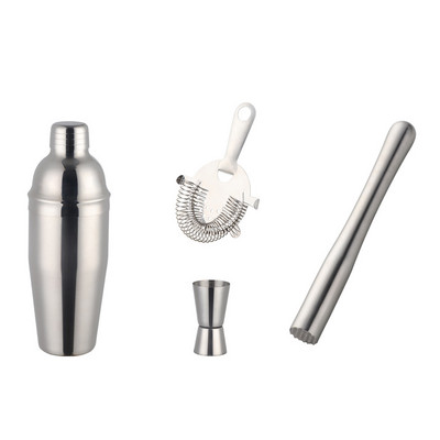 750 ml nerūsējošā tērauda kokteiļu kratītāju komplekts ledus smalcināšanas ledus filtra mērtrauks Martini Boston kratītājs bārmeņa komplekti bāra instrumentu komplekts