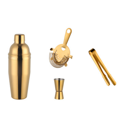 750 ml nerūsējošā tērauda kokteiļu kratītāju komplekts ledus smalcināšanas ledus filtra mērtrauks Martini Boston kratītājs bārmeņa komplekti bāra instrumentu komplekts