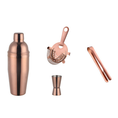 750 ml nerūsējošā tērauda kokteiļu kratītāju komplekts ledus smalcināšanas ledus filtra mērtrauks Martini Boston kratītājs bārmeņa komplekti bāra instrumentu komplekts