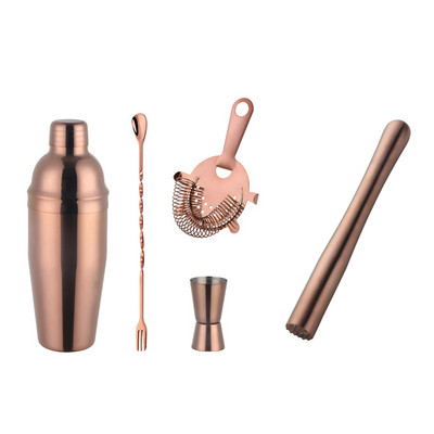 750 ml nerūsējošā tērauda kokteiļu kratītāju komplekts ledus smalcināšanas ledus filtra mērtrauks Martini Boston kratītājs bārmeņa komplekti bāra instrumentu komplekts