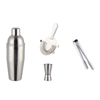 750 ml nerūsējošā tērauda kokteiļu kratītāju komplekts ledus smalcināšanas ledus filtra mērtrauks Martini Boston kratītājs bārmeņa komplekti bāra instrumentu komplekts