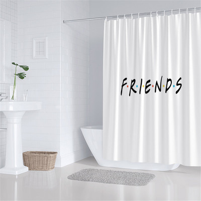 Crno-bijela zavjesa za tuš Arrow Be Awesome Quote Jedinstveni kreativni dizajn Tkanina Dekoracija kupaonice Zavjese za kupaonicu uključuju kuke