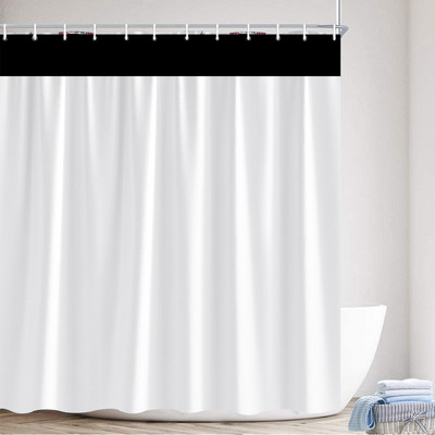 Crno-bijela zavjesa za tuš Arrow Be Awesome Quote Jedinstveni kreativni dizajn Tkanina Dekoracija kupaonice Zavjese za kupaonicu uključuju kuke