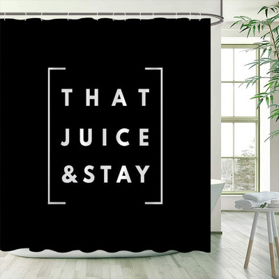 Crno-bijela zavjesa za tuš Arrow Be Awesome Quote Jedinstveni kreativni dizajn Tkanina Dekoracija kupaonice Zavjese za kupaonicu uključuju kuke