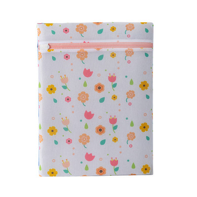 Värviline polüesterprintimine pesukotid aluspesu rinnahoidja pesumasina kott võrgusilma reisikorraldaja pesukott Kokkupandav pesukorv