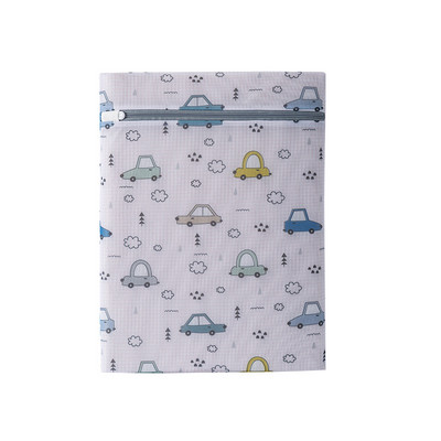 Värviline polüesterprintimine pesukotid aluspesu rinnahoidja pesumasina kott võrgusilma reisikorraldaja pesukott Kokkupandav pesukorv