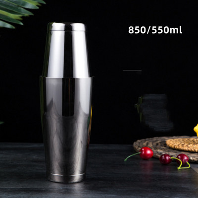 1PC 5 boja 550ML/850ML Mikser za koktele od nehrđajućeg čelika Wine Martini Boston Bar Shaker Barmen Drink Party Bar Kuhinjski alat SW