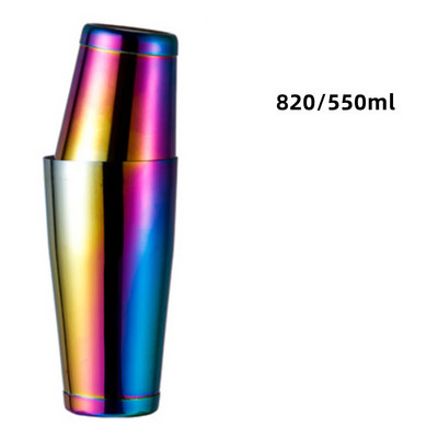 1PC 5 boja 550ML/850ML Mikser za koktele od nehrđajućeg čelika Wine Martini Boston Bar Shaker Barmen Drink Party Bar Kuhinjski alat SW