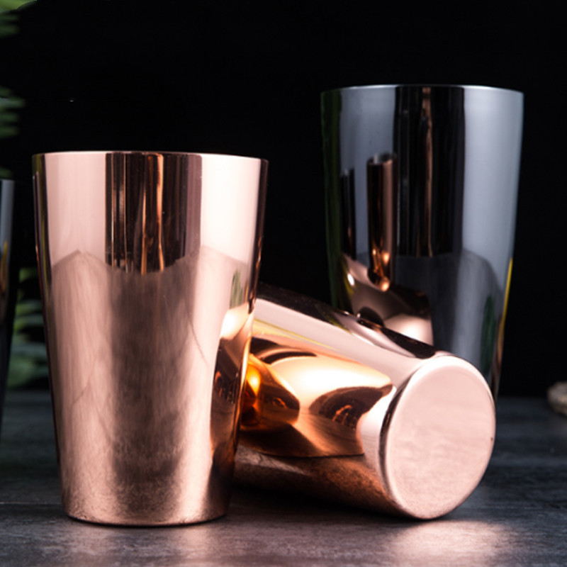 1PC 5 boja 550ML/850ML Mikser za koktele od nehrđajućeg čelika Wine Martini Boston Bar Shaker Barmen Drink Party Bar Kuhinjski alat SW