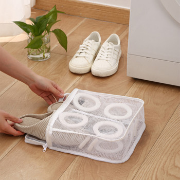 Τσάντα παπουτσιών πλυντηρίου για πλυντήριο ρούχων Αντιπαραμορφωτικά παπούτσια Οργάνωση τσάντας προστασίας από πλέγμα Αξεσουάρ οικιακής περιποίησης ρούχων