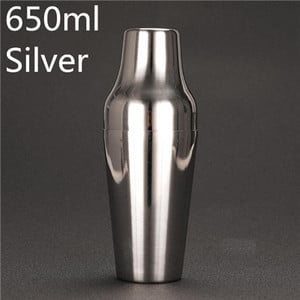 650 ml francuski koktel šejker od nehrđajućeg čelika Klasični i elegantni barski koktel šejker Alat za barmena
