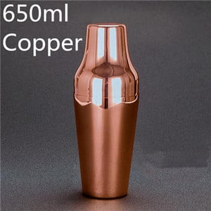 650 ml francuski koktel šejker od nehrđajućeg čelika Klasični i elegantni barski koktel šejker Alat za barmena