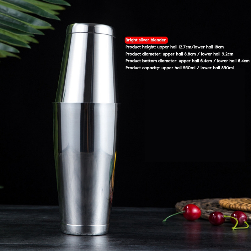 550/850 ml sabiezināts nerūsējošais tērauds Bostonas kokteiļu rīki Šeikeris Mikseris Vīns Martini Dzeršanas mērkauss Bārmeņa ballīšu bāra rīki