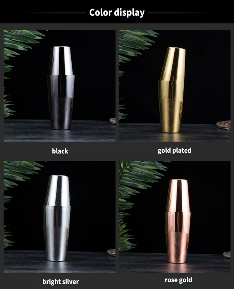 550/850 ml sabiezināts nerūsējošais tērauds Bostonas kokteiļu rīki Šeikeris Mikseris Vīns Martini Dzeršanas mērkauss Bārmeņa ballīšu bāra rīki