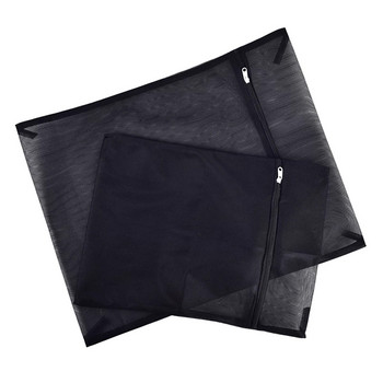 Τσάντα ρούχων πλυντηρίου ρούχων 1 τεμ. με φερμουάρ από νάιλον διχτυωτό δίχτυ τσάντα πλυσίματος σουτιέν 3 μεγεθών Μαύρες τσάντες πλυσίματος