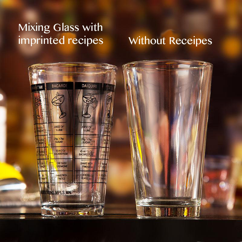 Besplatna dostava 5 različitih boja shakera od nehrđajućeg čelika Boston Bar shaker i 16 oz. Sa/bez kompleta čaša za miješanje recepta