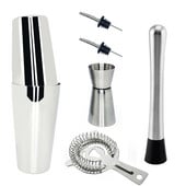 Σετ 5-7 τεμαχίων Boston Cocktail Shaker Botique-Bartender Σετ για επαγγελματίες μπάρμαν και εργαλεία οικογενειακού μπαρ.