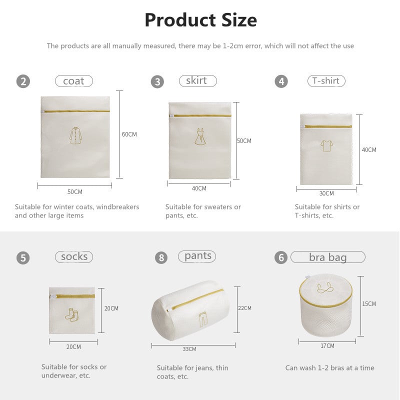 Vrećice za pranje grudnjaka Vreća za rublje Sklopiva mreža Organizator za pranje odjeće Visokokvalitetna mrežasta vrećica za pranje rublja za perilicu rublja