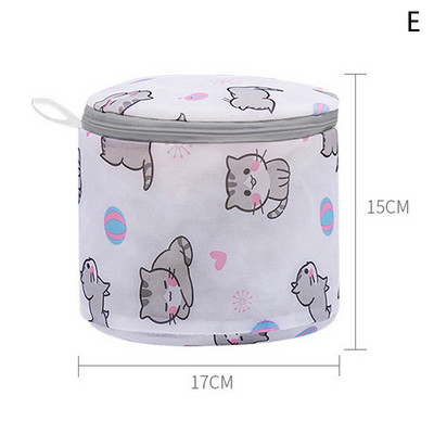 Mrežasta vreća za rublje s printom slatkog mačića Mreža za pranje donjeg rublja Vreća za pohranu odjeće Torbica za pranje rublja Torbica za grudnjake Organizator