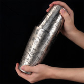 1 komad Bostonskog shakera za koktele s ugraviranim uzorkom na pločici Shaker za koktele Set limenih alata