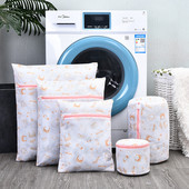 3 vrste printa Vreća za rublje Čarape Donje rublje Mreža za pranje Mrežasti grudnjak Košara za rublje Organizator za pranje od poliestera Pribor za pranje rublja