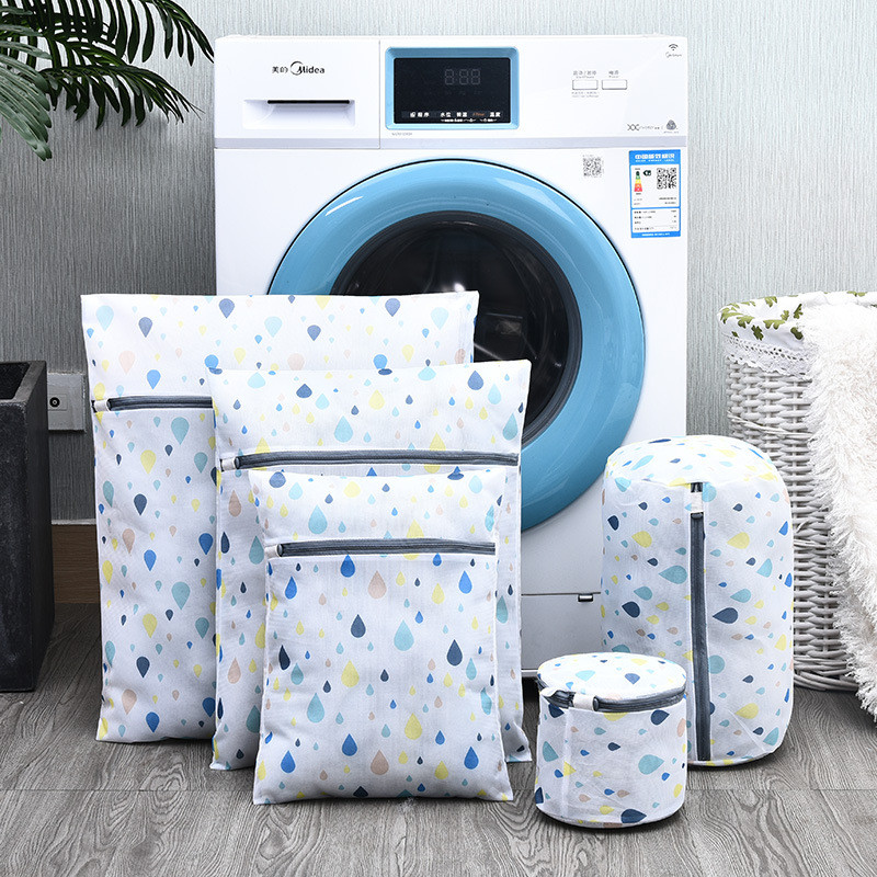 3 vrste printa Vreća za rublje Čarape Donje rublje Mreža za pranje Mrežasti grudnjak Košara za rublje Organizator za pranje od poliestera Pribor za pranje rublja