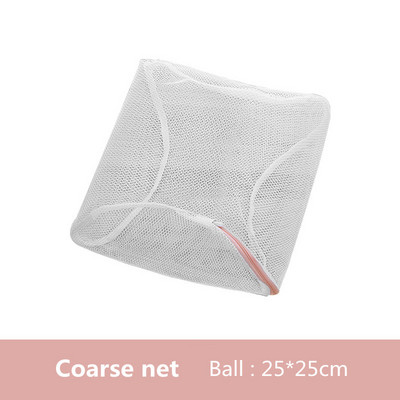 Eleganti rozā veļas soma ar rāvējslēdzēju Veļas mašīnas somas apakšveļai Krūštura mazgāšanas grozs Poliestera sieta veļas komplekti Rupja/smalka tīkla