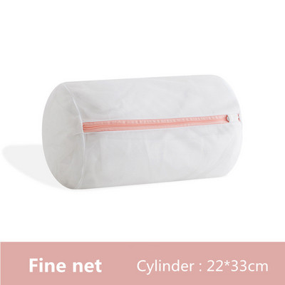 Eleganti rozā veļas soma ar rāvējslēdzēju Veļas mašīnas somas apakšveļai Krūštura mazgāšanas grozs Poliestera sieta veļas komplekti Rupja/smalka tīkla