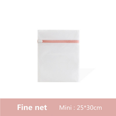 Eleganti rozā veļas soma ar rāvējslēdzēju Veļas mašīnas somas apakšveļai Krūštura mazgāšanas grozs Poliestera sieta veļas komplekti Rupja/smalka tīkla