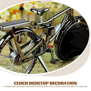 Ρολόι Ξυπνητήρι Γραφείο Ποδηλάτου Μοντέλο Vintage Μεταλλικό Άγαλμα Επιτραπέζιο Τοίχο Ρετρό Εκπαίδευση στο κομοδίνο Wakeup Dorm Gift Lovers Lovers