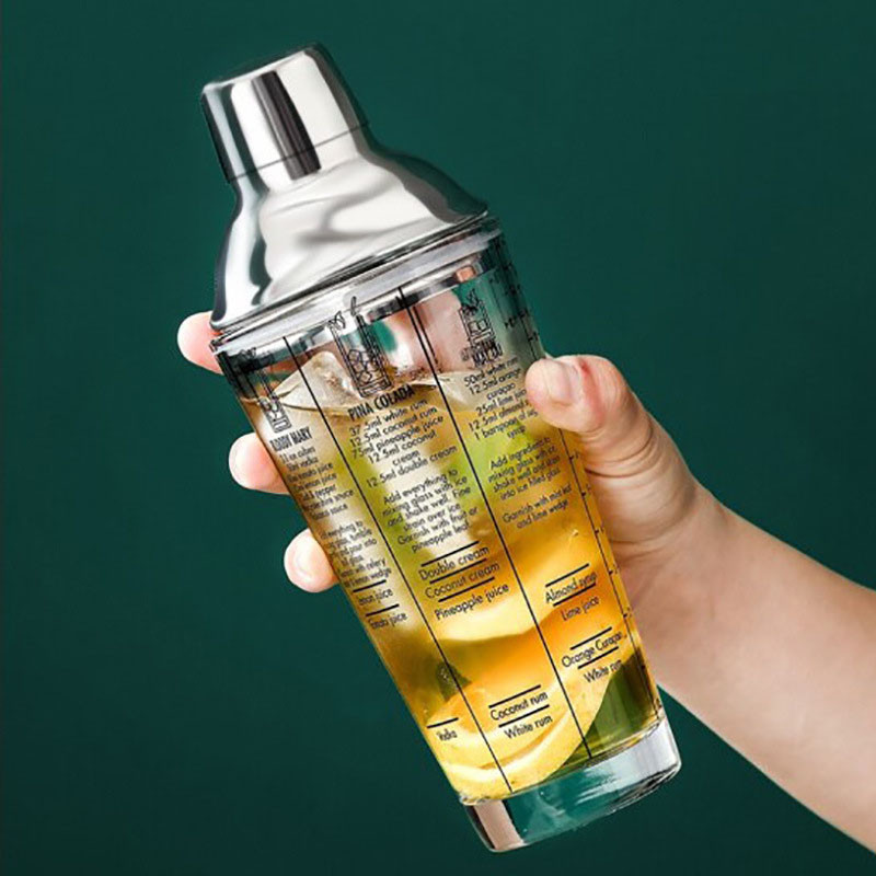 Set shakera za koktele od nehrđajućeg čelika Mjerna posuda Barmen Profesionalna posuda Mješalice za piće Pribor za bar Alat Posuđe za jelo