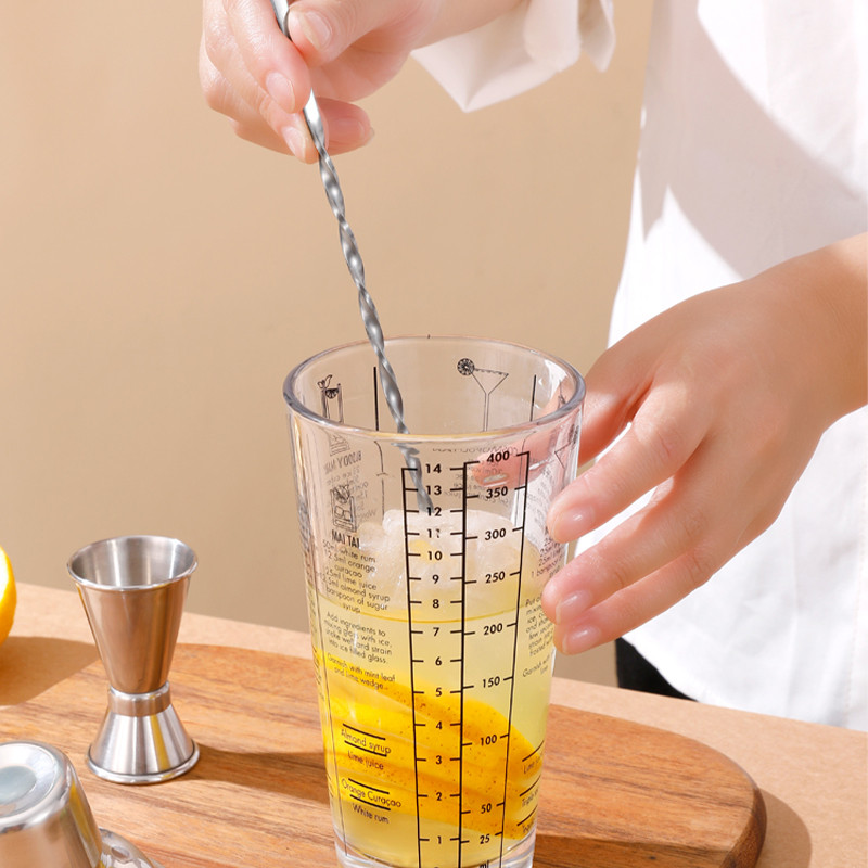 Kokteilių plaktuvų gaminimo rinkinys Barmeno rinkinys maišytuvui vynui Martini gėrimų maišytuvams nerūdijančio plieno strypai įrankis Namų vakarėlio priedai