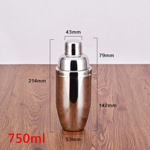 Popularno rasprodani metalni shaker od nehrđajućeg čelika, fancy bartend boston shaker za koktele