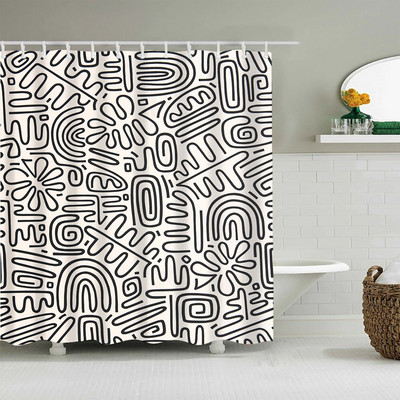 Vintage kamuflažni apstraktni uzorci Zavjese za tuširanje Poliesterska vodootporna kupaonska zavjesa 180x200cm Izdržljiva navlaka za kupanje