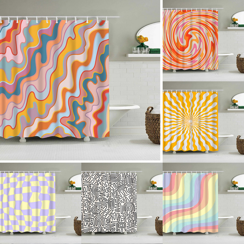 Vintage kamuflažni apstraktni uzorci Zavjese za tuširanje Poliesterska vodootporna kupaonska zavjesa 180x200cm Izdržljiva navlaka za kupanje