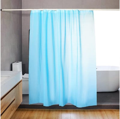 Завеса за душ PEVA устойчива на мухъл завеса за баня 3D водоустойчиви завеси за баня с кука Едноцветни дишащи завеси за баня