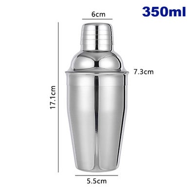 Nerūsējošā tērauda kokteiļu kratītāju komplekti Mikseris sietiņš Ledus knaibles Barware Tools Vīna kratītājs Instrumenti ar uzglabāšanas statīvu