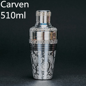 Carven 510 ml nerūdijančio plieno kokteilių Boston Bar Shaker japoniško stiliaus Barware