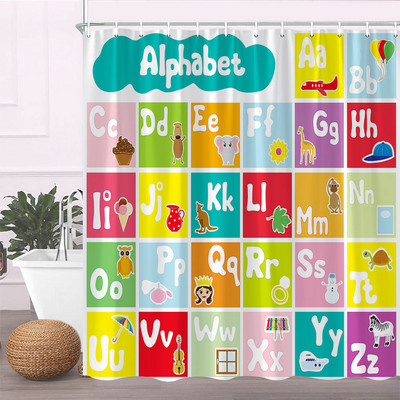 Chemistry Creative Pattern Κουρτίνα μπάνιου Περιοδικός πίνακας στοιχείων Πολυεστερικό ύφασμα προμήθειες μπάνιου Διακόσμηση με γάντζο που πλένεται