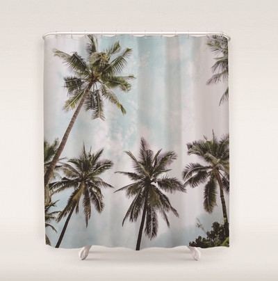 Apstraktna umjetnička zavjesa za tuširanje Crtani zeleni listovi biljaka 3D ispis Smiješni uzorak Zaslon za kadu Vodootporni poliesterski pozadinski dekor