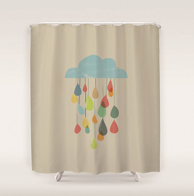 Apstraktna umjetnička zavjesa za tuširanje Crtani zeleni listovi biljaka 3D ispis Smiješni uzorak Zaslon za kadu Vodootporni poliesterski pozadinski dekor