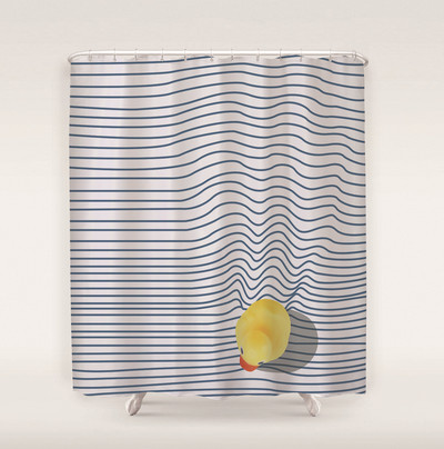 Apstraktna umjetnička zavjesa za tuširanje Crtani zeleni listovi biljaka 3D ispis Smiješni uzorak Zaslon za kadu Vodootporni poliesterski pozadinski dekor