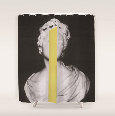 Apstraktna umjetnička zavjesa za tuširanje Crtani zeleni listovi biljaka 3D ispis Smiješni uzorak Zaslon za kadu Vodootporni poliesterski pozadinski dekor