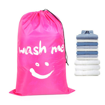 Миещ се органайзер за мръсни дрехи Найлонова чанта за пране Wash Me Travel Storage Pouch Сгъваеми чанти Wash Drawstring Bag