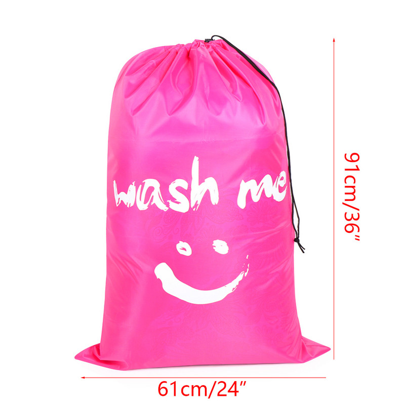 Πλενόμενη οργάνωση βρώμικων ρούχων Nylon τσάντα πλυντηρίου Wash me Travel τσάντα αποθήκευσης Πτυσσόμενες τσάντες πλύσιμο τσάντα με κορδόνια