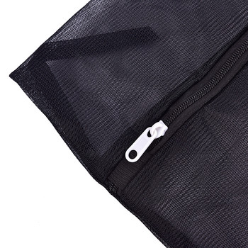1PC Чанта за пералня на дрехи с цип Найлонова мрежеста мрежа Сутиен Чанта за пране Черни торби за пране