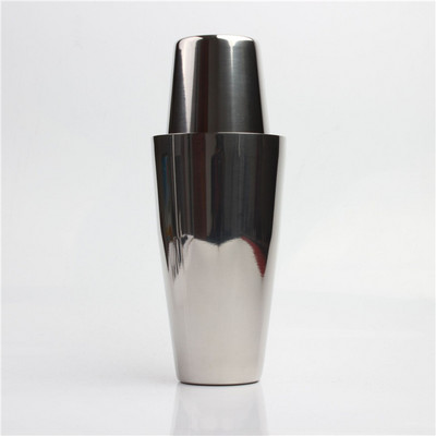 Profesionāls nerūsējošā tērauda kokteiļu šeikeris uz skārda klasiskais bārmeņu kokteiļu šeikeris Bostonas šeikeris dzērienu ballīšu bāra rīki