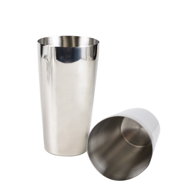 Profesionāls nerūsējošā tērauda kokteiļu šeikeris uz skārda klasiskais bārmeņu kokteiļu šeikeris Bostonas šeikeris dzērienu ballīšu bāra rīki